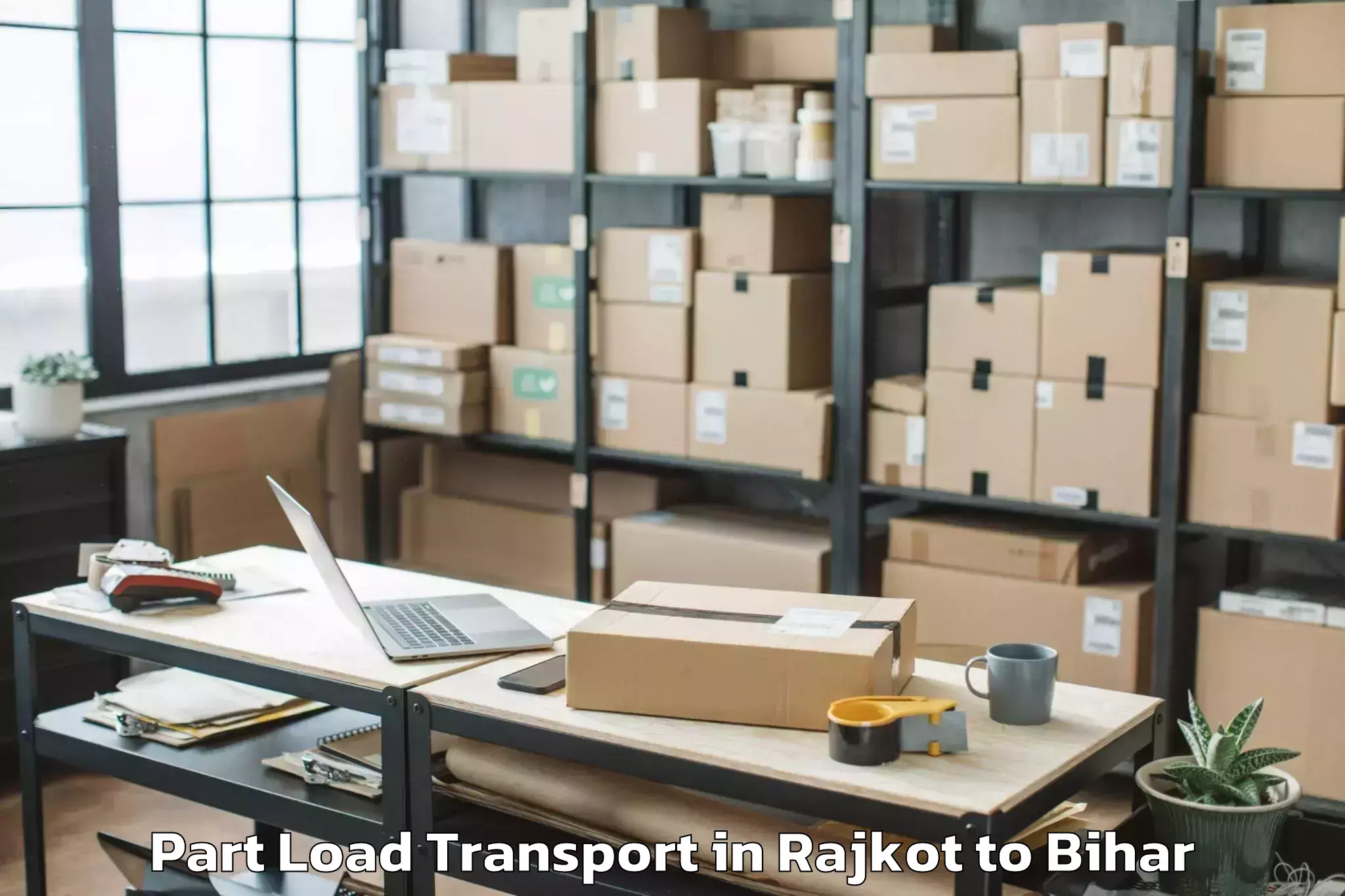 Hassle-Free Rajkot to Mirganj Part Load Transport